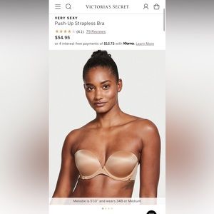 Victoria’s Secret Push-up Strapless Bra